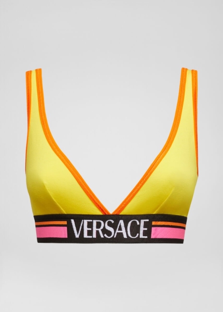 Bralette Versace Logo Triangle Dama | XAIDEYJ-74